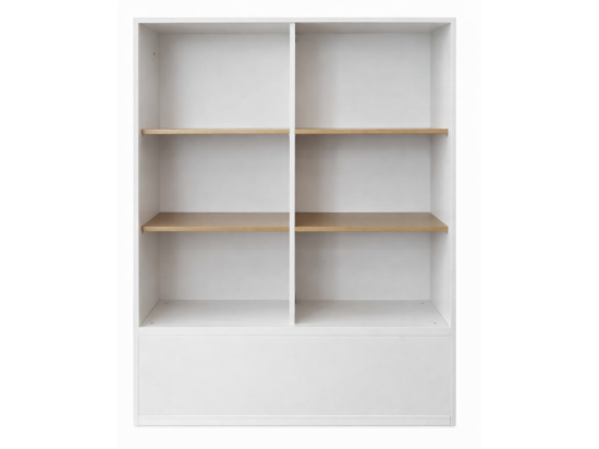 Używana dwustronna szafka biała / regał biurowy Steelcase