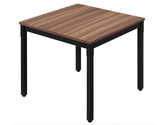 Stół z ciemnym blatem 80 x 80