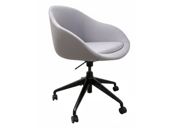 Używane krzesło konferencyjne / biurowe obrotowe na kółkach Naughtone Always fioletowe