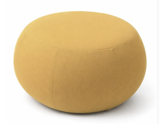 Używana pufa Arper żółta śr. 50 cm