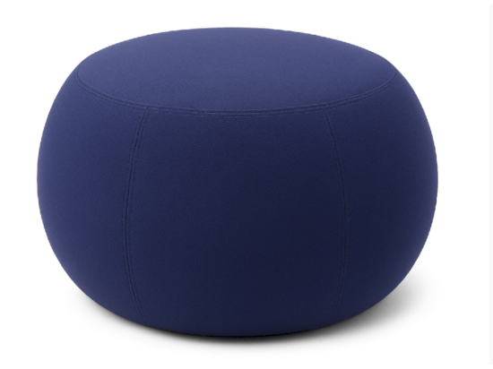 Używana pufa Arper fioletowa śr. 50 cm