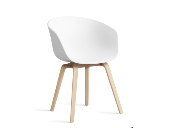 Używane krzesło kuchenne AAC 22 HAY białe siedzisko kubełkowe