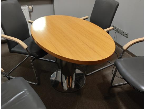 Stół konferencyjny na jednej nodze