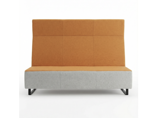Używany moduł sofy Voo Voo Bejot – wysoki, pomarańczowo-szary