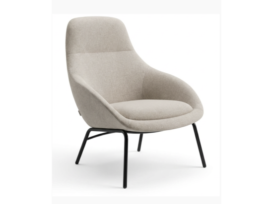 Używany fotel Always Lounge Chair marki Naughtone beżowy