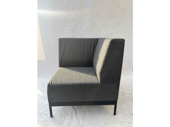 Używany fotel narożny modułowy szary