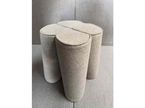 Używana pufa Noti Trefle – szara