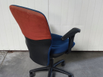 Krzesło biurowe niebiesko-brązowe