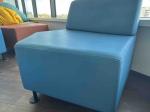 Używana Sofa / Fotel niebieski 88 x 83 cm