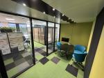 Large glazed acoustic booth