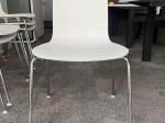 Używane krzesło kuchenne HAL Vitra białe sztaplowane