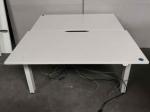 Używane biurko elektryczne 120cm Steelcase Up&Down Bench białe, regulowana wysokość