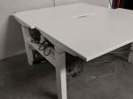 Używane biurko elektryczne 120cm Steelcase Up&Down Bench białe, regulowana wysokość