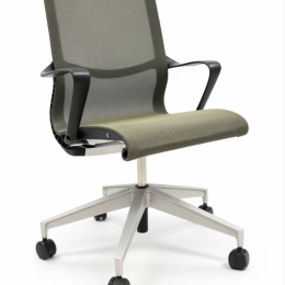 Używane krzesło biurowe / konferencyjne Setu Herman Miller oliwkowe