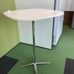 Stolik wysoki biały 80 cm