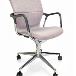 Używane krzesło biurowe konferencyjne Keyn Herman Miller jasno liliowe