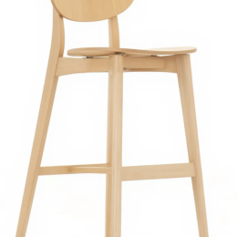 Używany hoker drewniany Allermuir Jaicer Bar Stool do miejsc publicznych