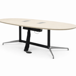 Używany stół konferencyjny owalny jasny Herman Miller 220x120 cm