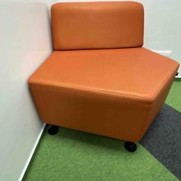 Sofa pomarańczowa 90 x 85