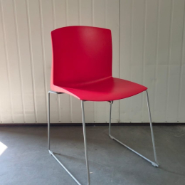 Krzesło plastikowe czerwone