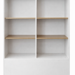 Używana dwustronna szafka biała / regał biurowy Steelcase