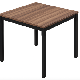 Stół z ciemnym blatem 80 x 80