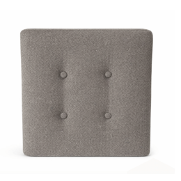 Używana poduszka na siedzisko kwadratowa jasnobrązowa tapicerowana 50x50x6 cm