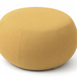 Używana pufa Arper żółta śr. 50 cm