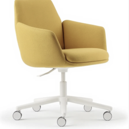 Używane krzesło Haworth Poppy kubełkowe miodowe