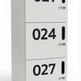 Używana biurowa szafka / loker numerowany biały 50x45x120cm