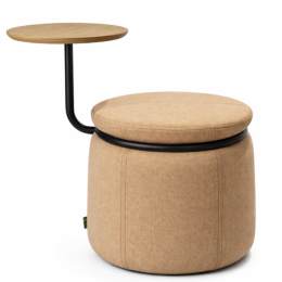 Używana pufa / stołek / stolik Naughtone Lasso brzoskwiniowa