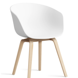 Używane krzesło kuchenne AAC 22 HAY białe siedzisko kubełkowe