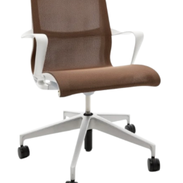 Używane krzesło biurowe / konferencyjne Setu Herman Miller brązowe