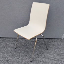 Krzesło białe konferencyjne ISKU
