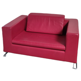 Sofa skórzana czerwona Perobell
