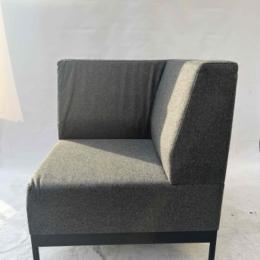 Używany fotel narożny modułowy szary