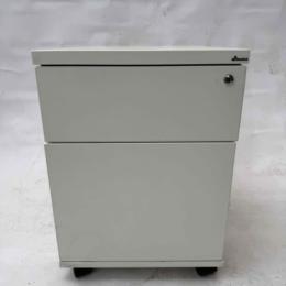 Używany kontenerek biurowy Maro biały, 2-szufladowy